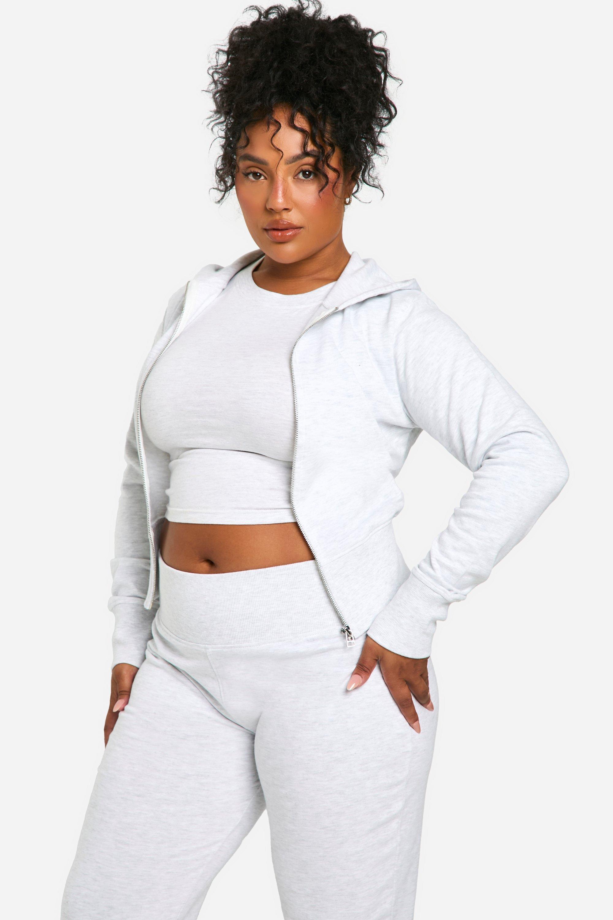 Grey fitted hoodie clearance